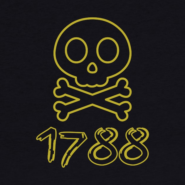 Vintage Pirate's Legacy - 1788 - Pirate Skull by Salaar Design Hub